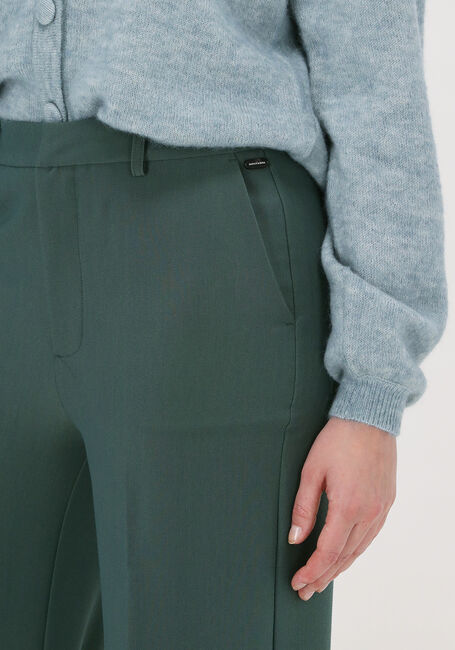 Groene SCOTCH & SODA Wijde broek 'EDIE' TAILORED WIDE-LEG PANTS - large