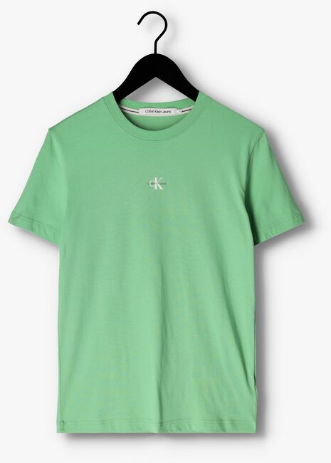 Groene CALVIN KLEIN T-shirt MICRO MONOLGO TEE - large