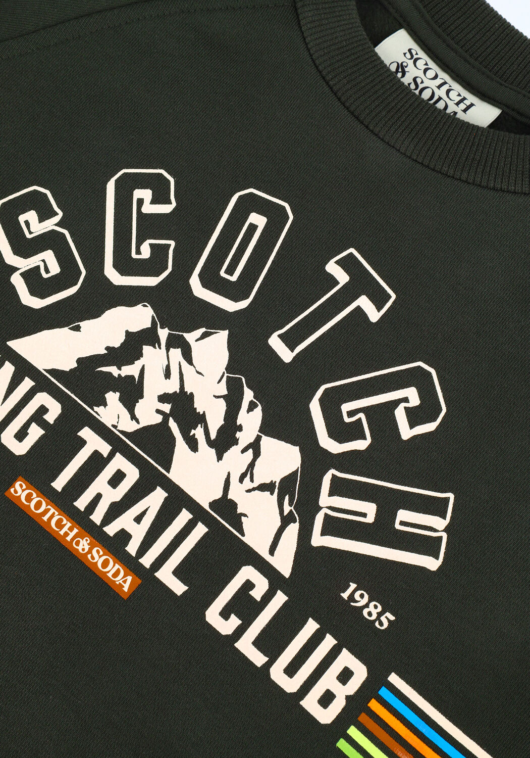 Donkergroene SCOTCH & SODA Sweater 167574-22-FWBM-D40 - large