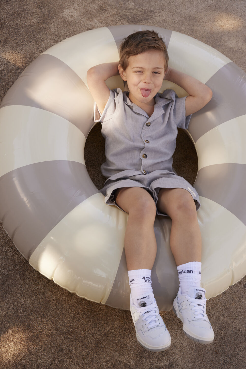 Grijze BAJE STUDIO Casual overhemd BUCE - large