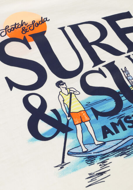 Gebroken wit SCOTCH & SODA T-shirt COTTON IN CONVERSION ARTWORK T-SHIRT Gebroken wit SCOTCH & SODA T-shirt COTTON IN CONVERSION ARTWORK T-SHIRT - large