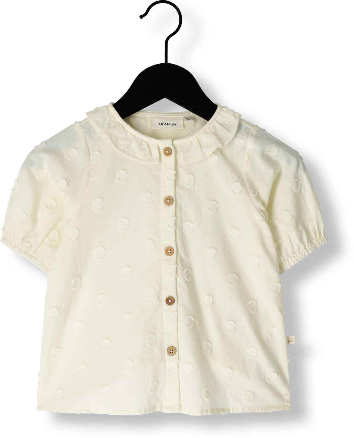 LIL' ATELIER Meisjes Blouses Nmffranny Ss Loose Shirt Lil Beige