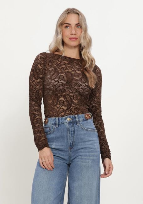 Bruine MY ESSENTIAL WARDROBE Blouses MWSALVI LS LACE BLOUSE - large