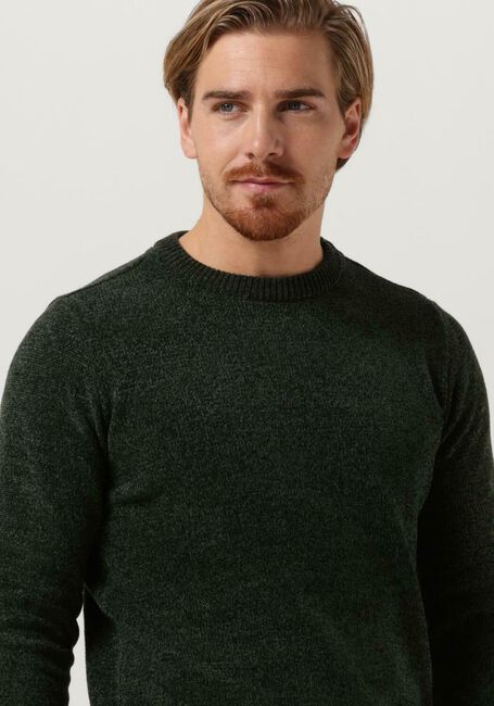 Donkergroene ANERKJENDT Trui AKSUNE CHENILLE KNIT - large