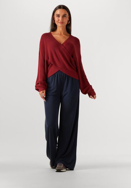 Rode MSCH COPENHAGEN Trui MSCHZINELLE RACHELLE WRAP PULLOVER - large