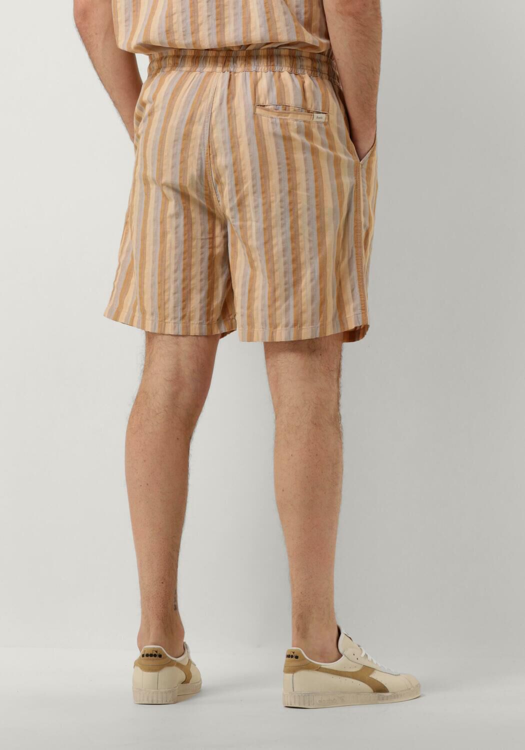 FORÉT Forét Heren Broeken Otter Seersucker Shorts Bruin