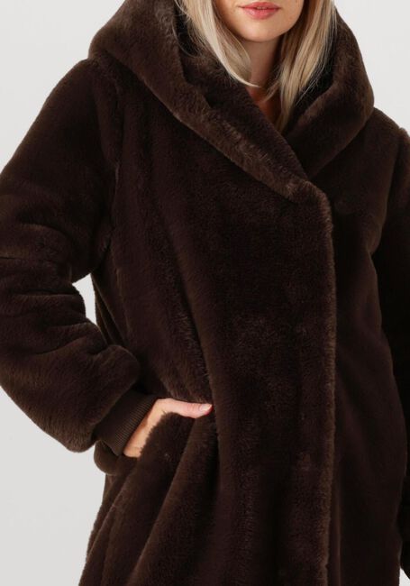 Bruine MOSCOW Faux fur jas 08-08-EVELYN-3 - large