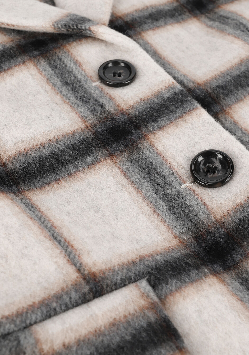 Beige VANILIA Blazer BIG CHECK COLBERT - large