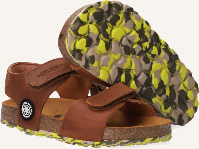 Cognac DEVELAB Platte sandalen 48215 Cognac DEVELAB Platte sandalen 48215 - large