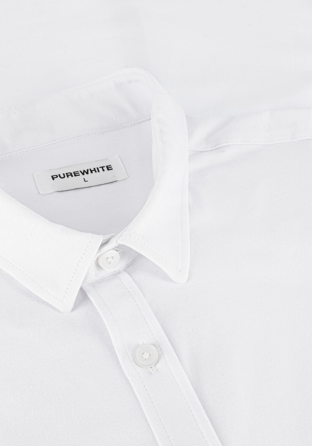 Witte PUREWHITE Casual overhemd ESSENTIAL SHIRT JERSEY - large
