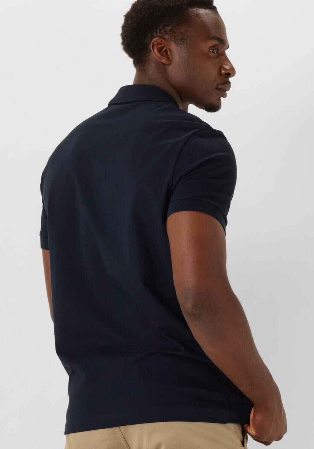 BOSS ORANGE Heren Polo's & T-shirts Passerzip Donkerblauw