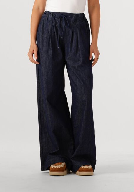 Donkerblauwe BY-BAR Wijde broek JAXX STOCKHOLM BLUE PANTS - large