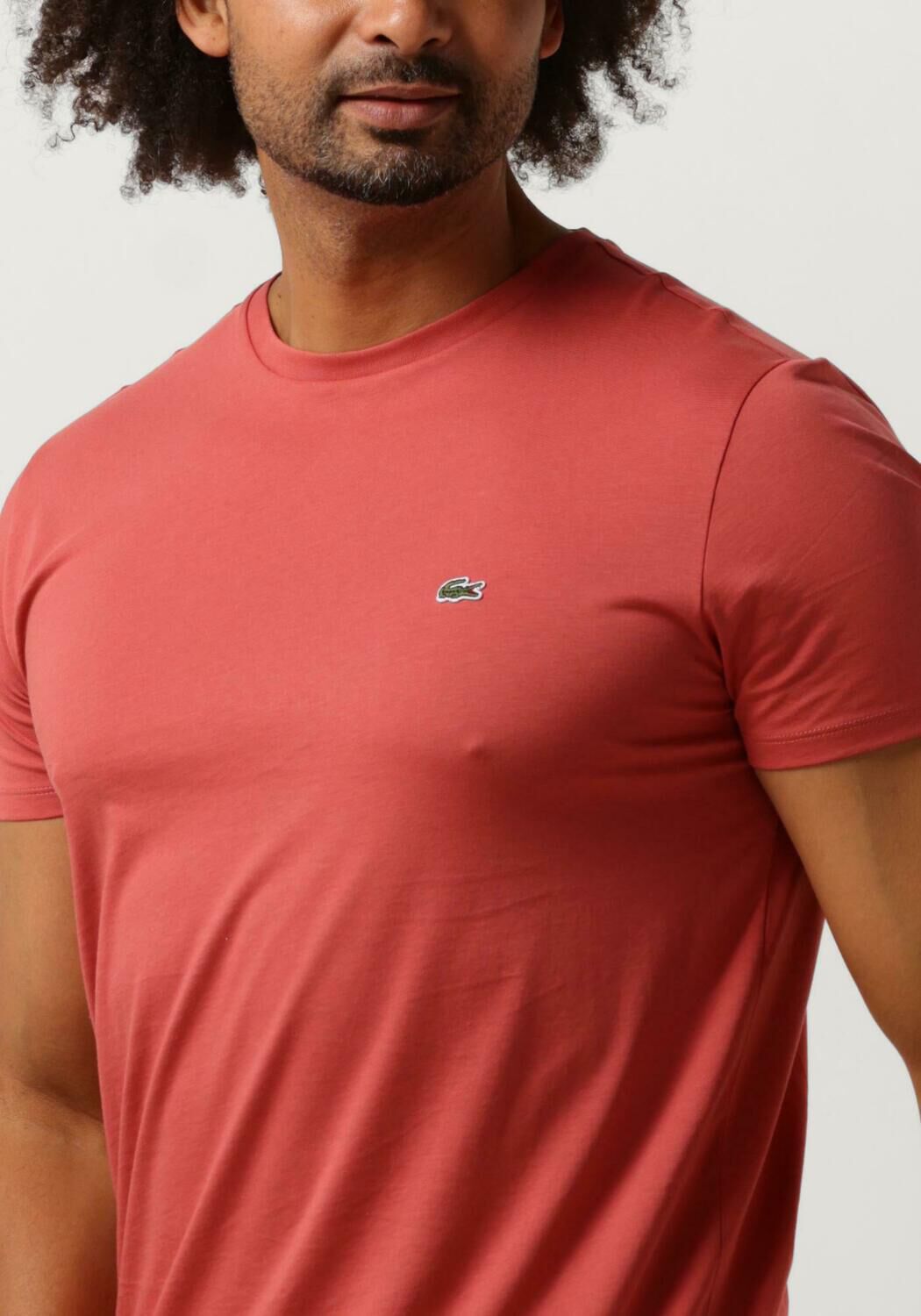 LACOSTE Heren Polo's & T-shirts 1ht1 Mens Tee-shirt 12 Perzik