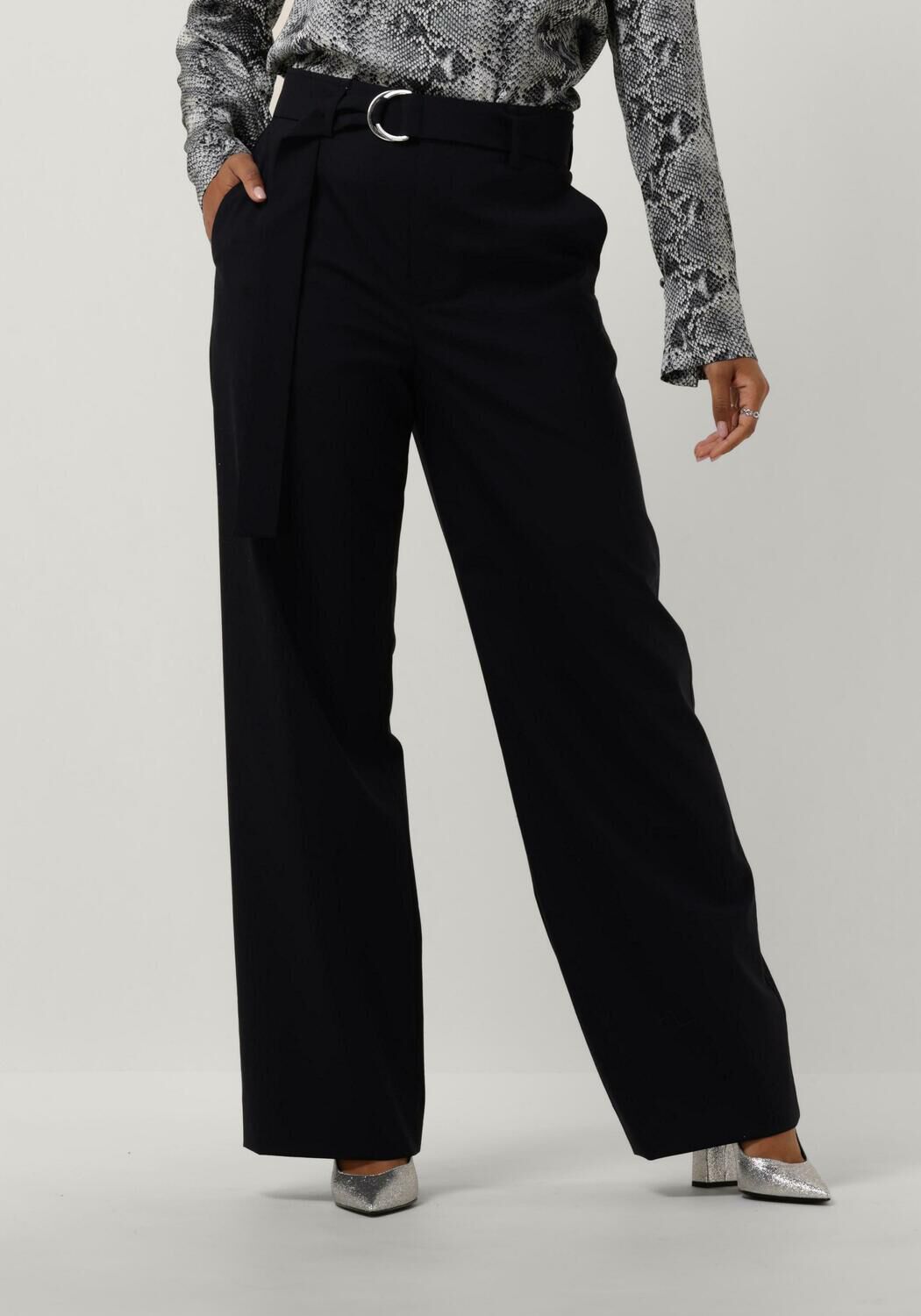 VANILIA Dames Broeken Wool Blend Pant Donkerblauw