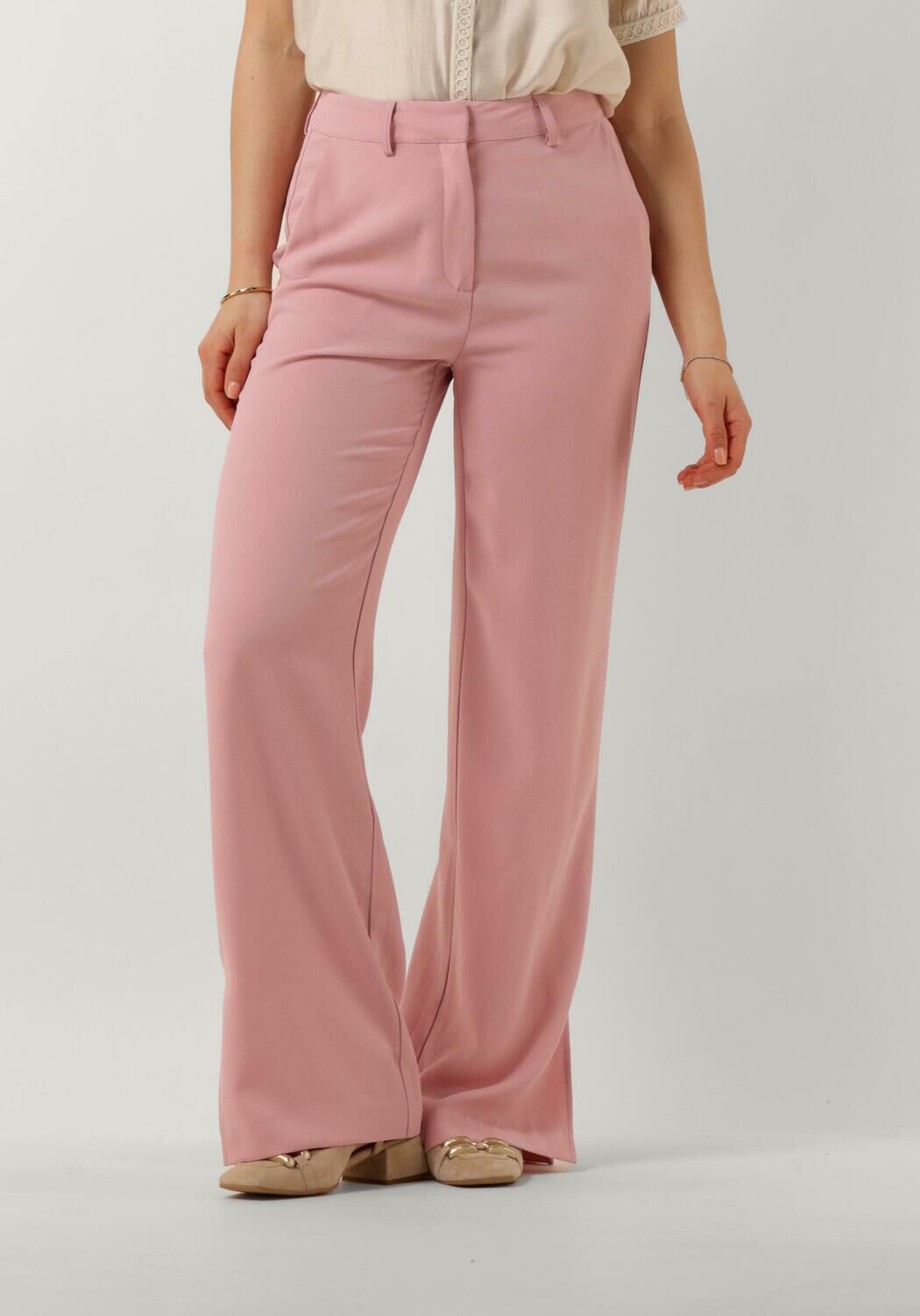 Freebird Pantalon met splits Lolani roze