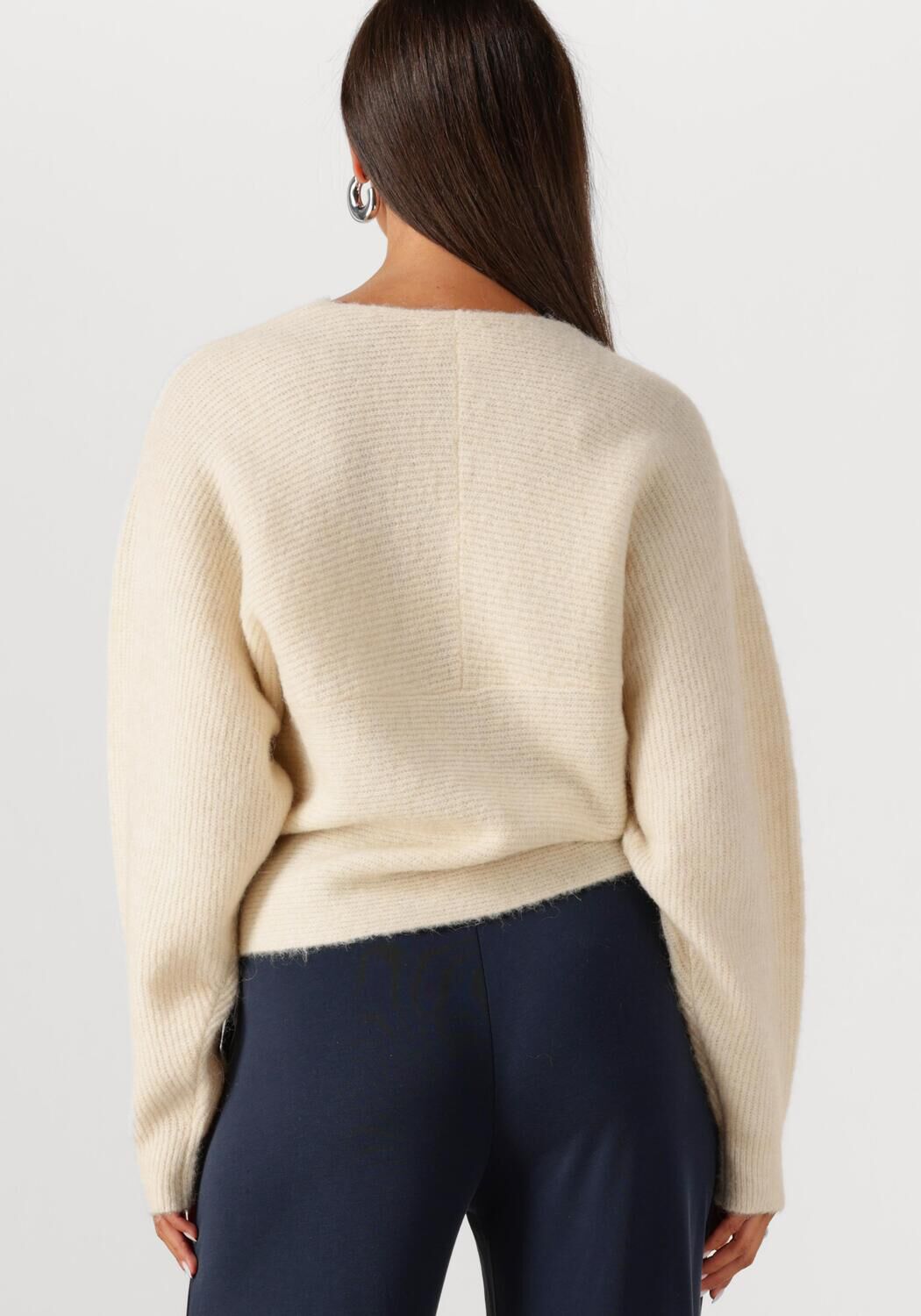 Ecru MSCH COPENHAGEN Trui MSCHZINELLE HOPE WRAP PULLOVER | Omoda