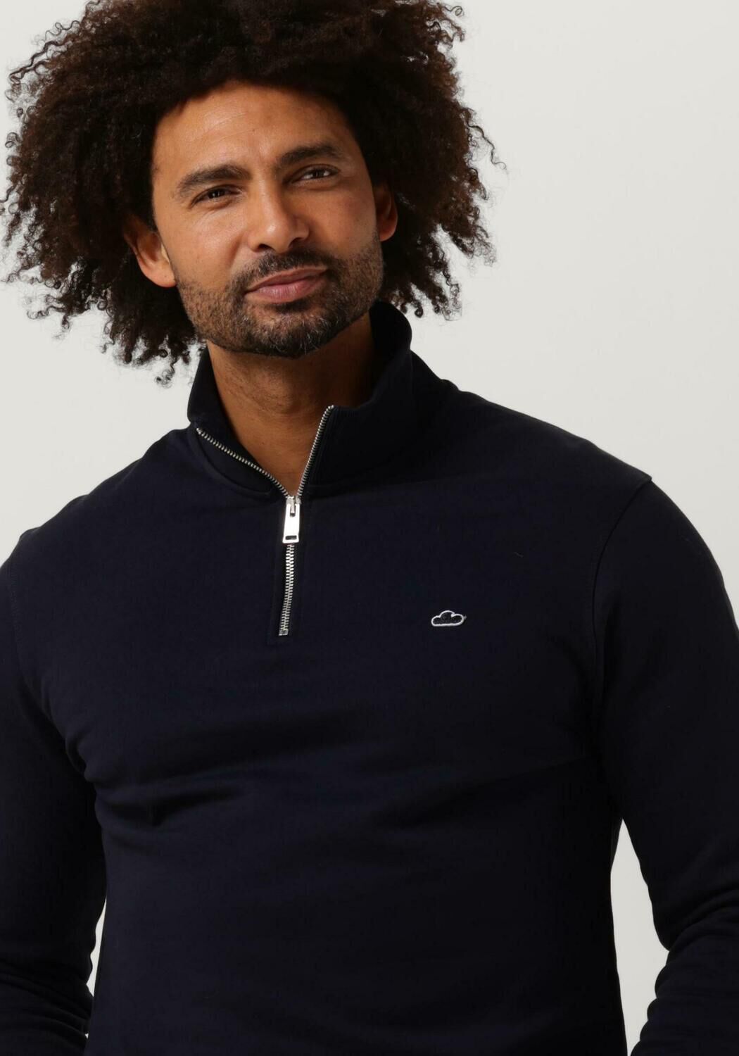 donkerblauwe the goodpeople sweater lucca