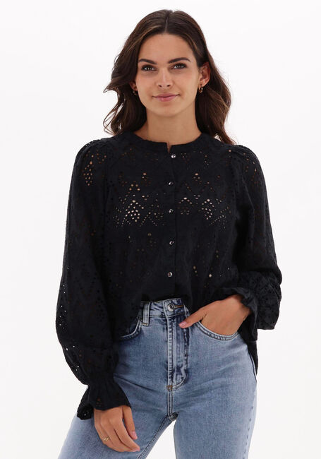 Donkerblauwe BY-BAR Blouses SAMMIE EMBROIDERY BLOUSE - large