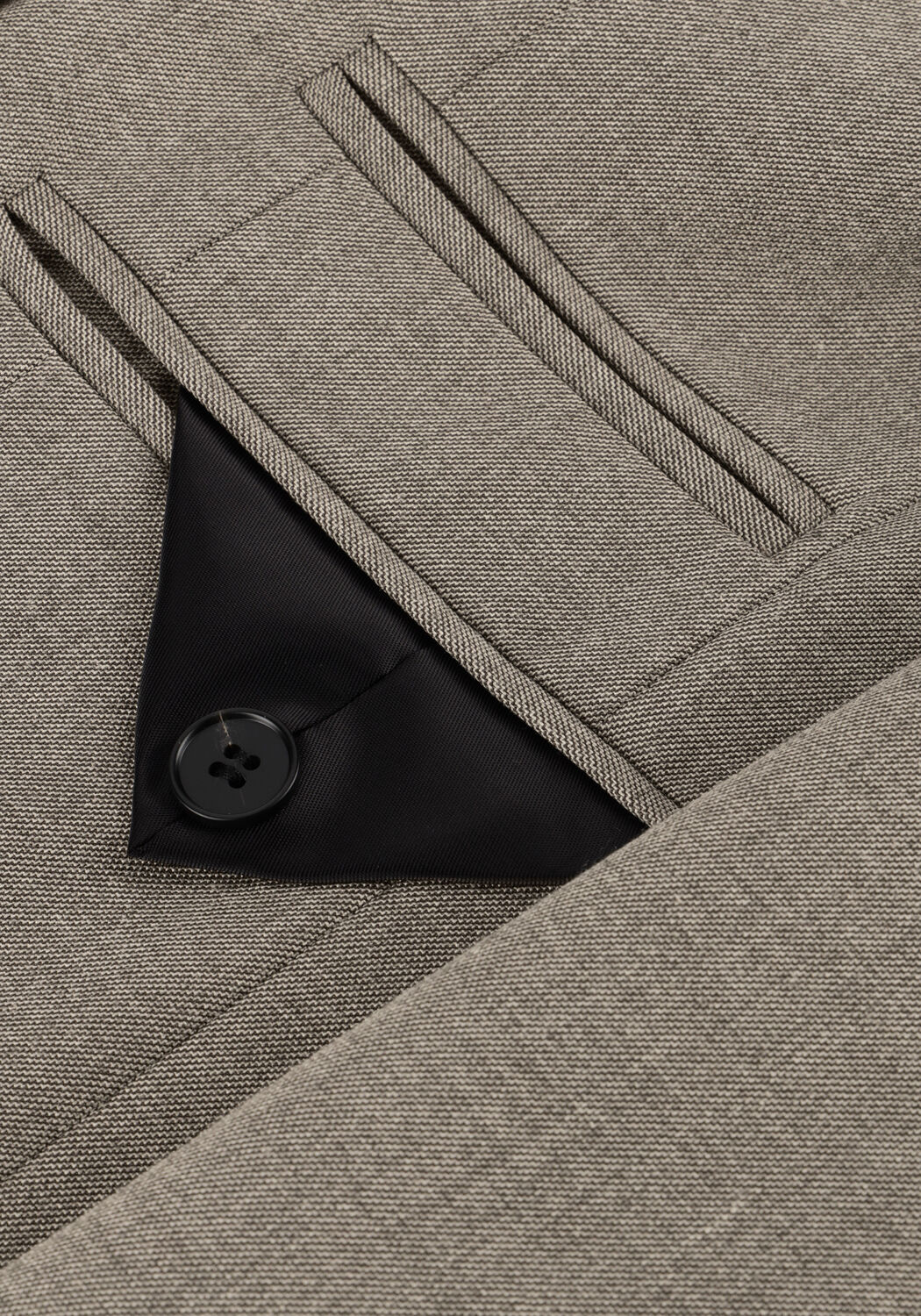 Beige HAUTE L'AMITI&Eacute; Blazer NICOLE LOW TRIANGLE BLAZER - large