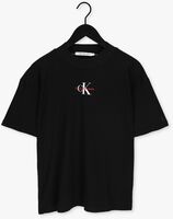 Zwarte CALVIN KLEIN T-shirt MONOGRAM BOYFRIEND FIT TEE