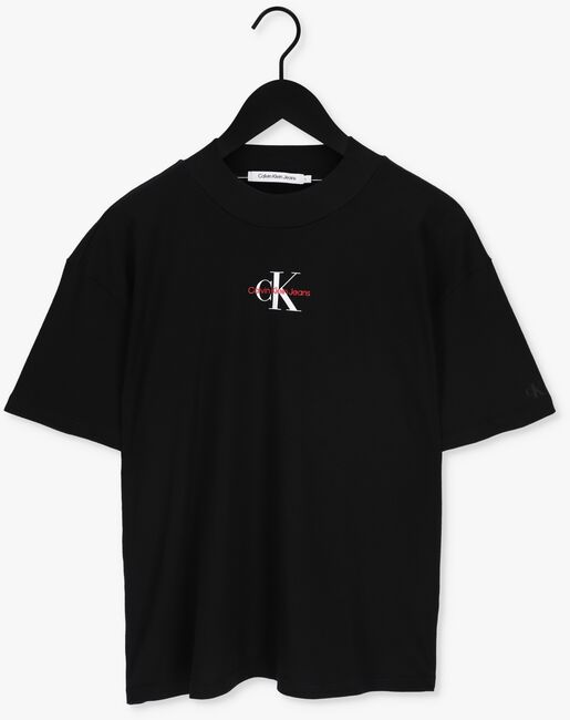 Zwarte CALVIN KLEIN T-shirt MONOGRAM BOYFRIEND FIT TEE - large