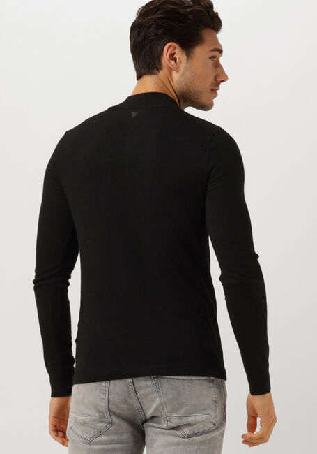 Zwarte PURE PATH Trui ESSENTIAL KNITWEAR HALFZIP SWEATER - large