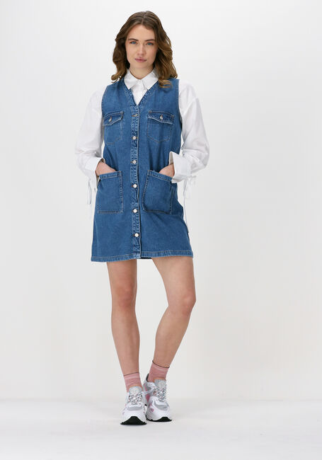 Blauwe ENVII Mini jurk ENROWAN SL DRESS 6863 - large