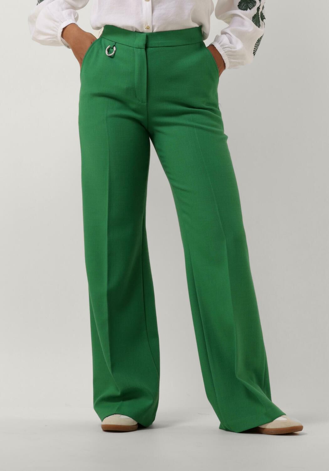 Caroline Biss Groene Pantalon Elegant Casual Chic Green Dames