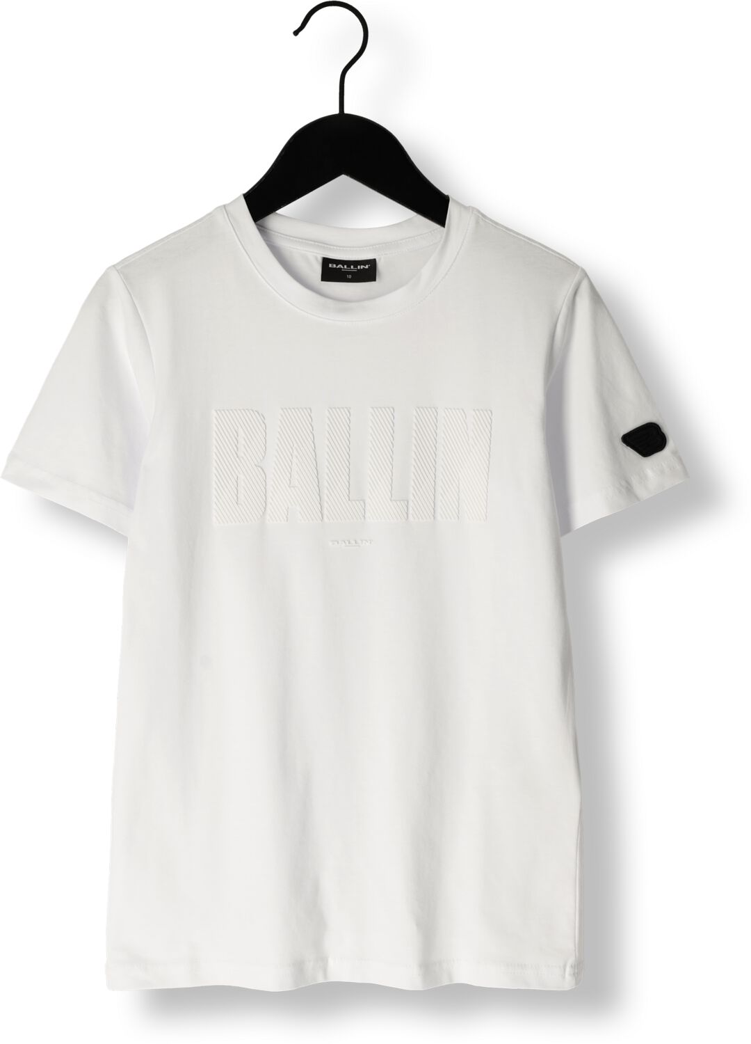 Ballin T-shirt met printopdruk wit Jongens Katoen Ronde hals Printopdruk 176
