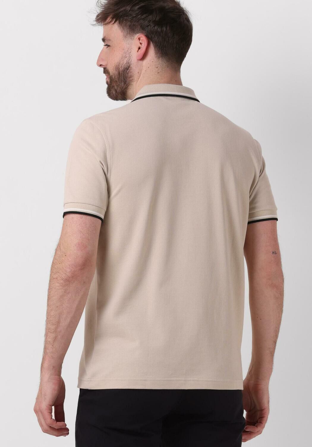 FRED PERRY Heren Polo's & T-shirts The Twin Tipped Shirt Ecru