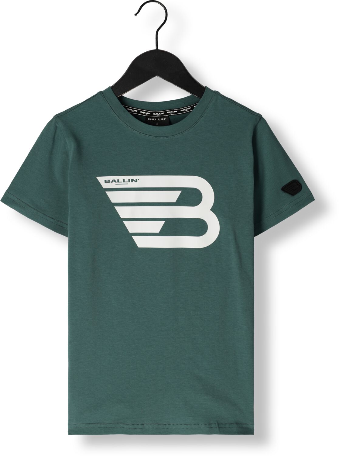 Ballin T-shirt met printopdruk groen Jongens Katoen Ronde hals Printopdruk 152