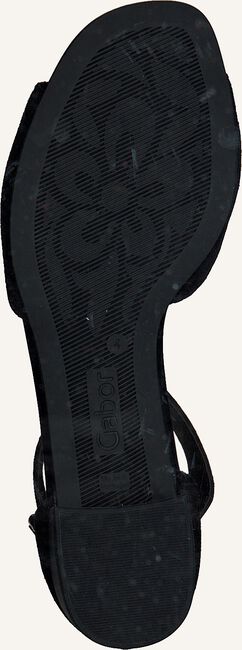 Zwarte GABOR Platte sandalen 723 Zwarte GABOR Platte sandalen 723 - large