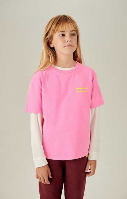 Roze AMERICAN VINTAGE T-shirt FIZVALLEY 1 - large