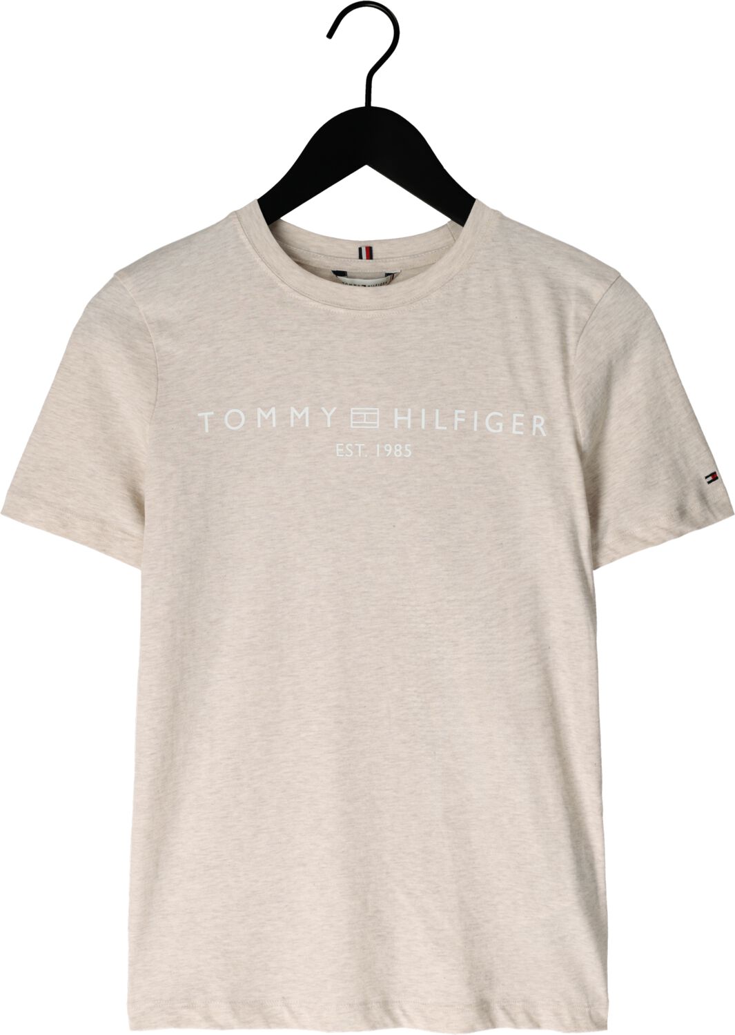 TOMMY HILFIGER Dames Tops & T-shirts Reg Corp Logo C-nk Beige