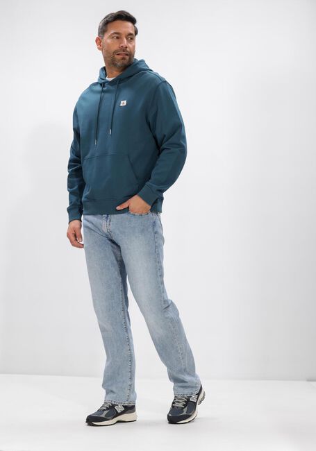 Blauwe CALVIN KLEIN Sweater LS 350TERRY EY WHSL BADGE HOODIE - large