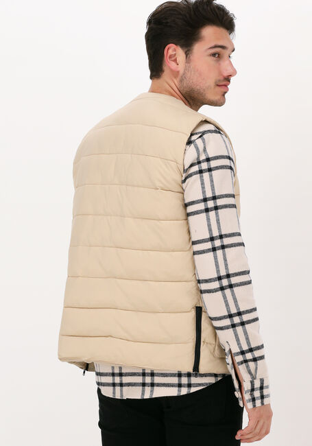 Beige ANERKJENDT Bodywarmer AKRASMUS PADDED GILET - large