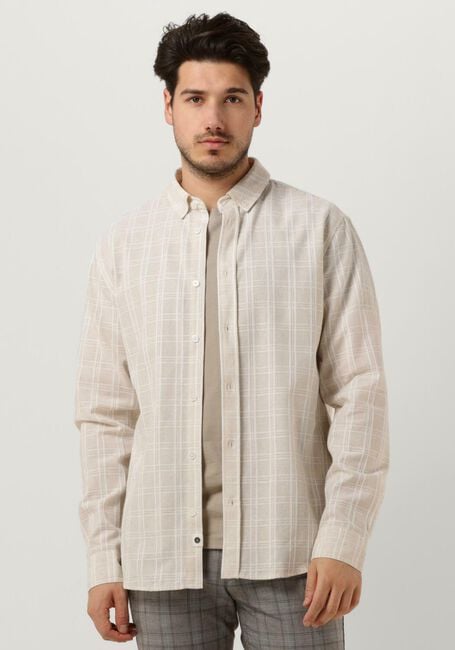 Zand ANERKJENDT Casual overhemd AKKONRAD L/S CHECK SHIRT - large