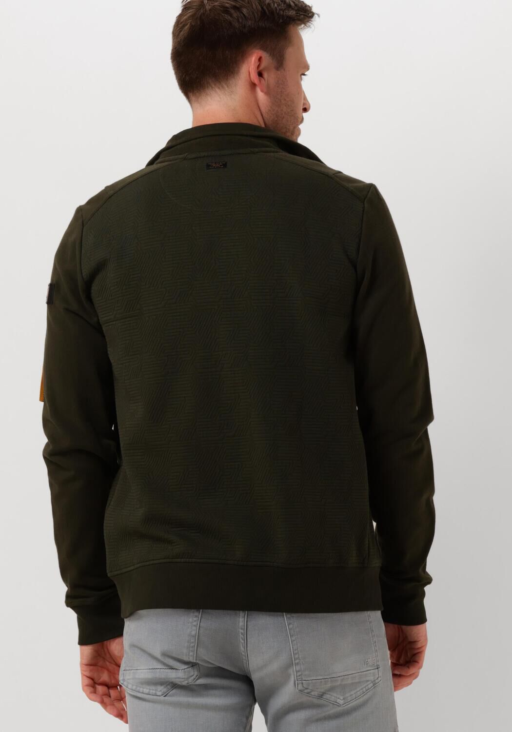 PME LEGEND Heren Truien & Vesten Zip Jacket Jacquard Interlock Sweat Groen