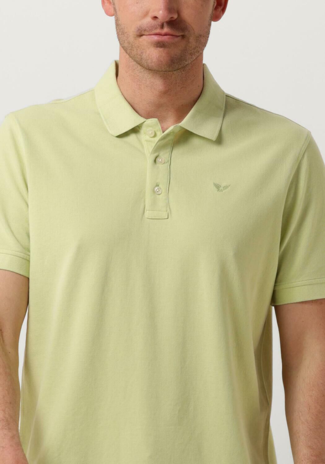 PME LEGEND Heren Polo's & T-shirts Short Sleeve Polo Pique Garment Dye Groen