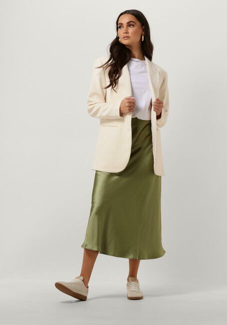 Groene NOTRE-V Midirok SATIN SKIRT - large