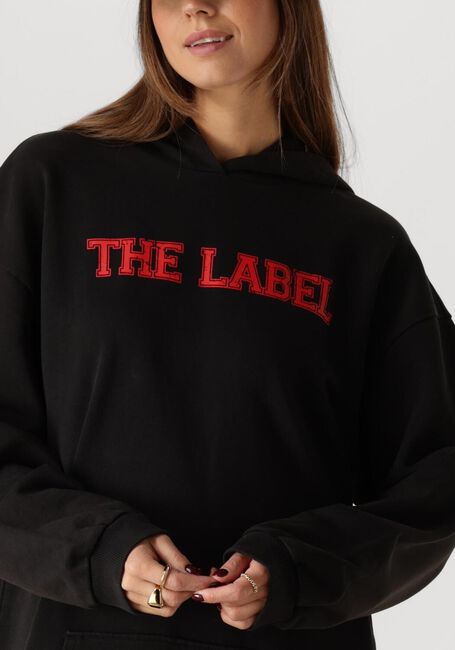 Zwarte ALIX THE LABEL Mini jurk LADIES KNITTED HOODED SWEAT - large