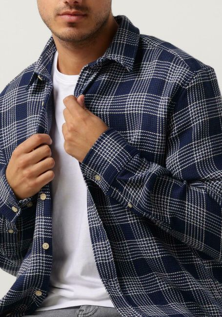 Blauwe FORÉT Overshirt ARCTIC CHECK SHIRT - large