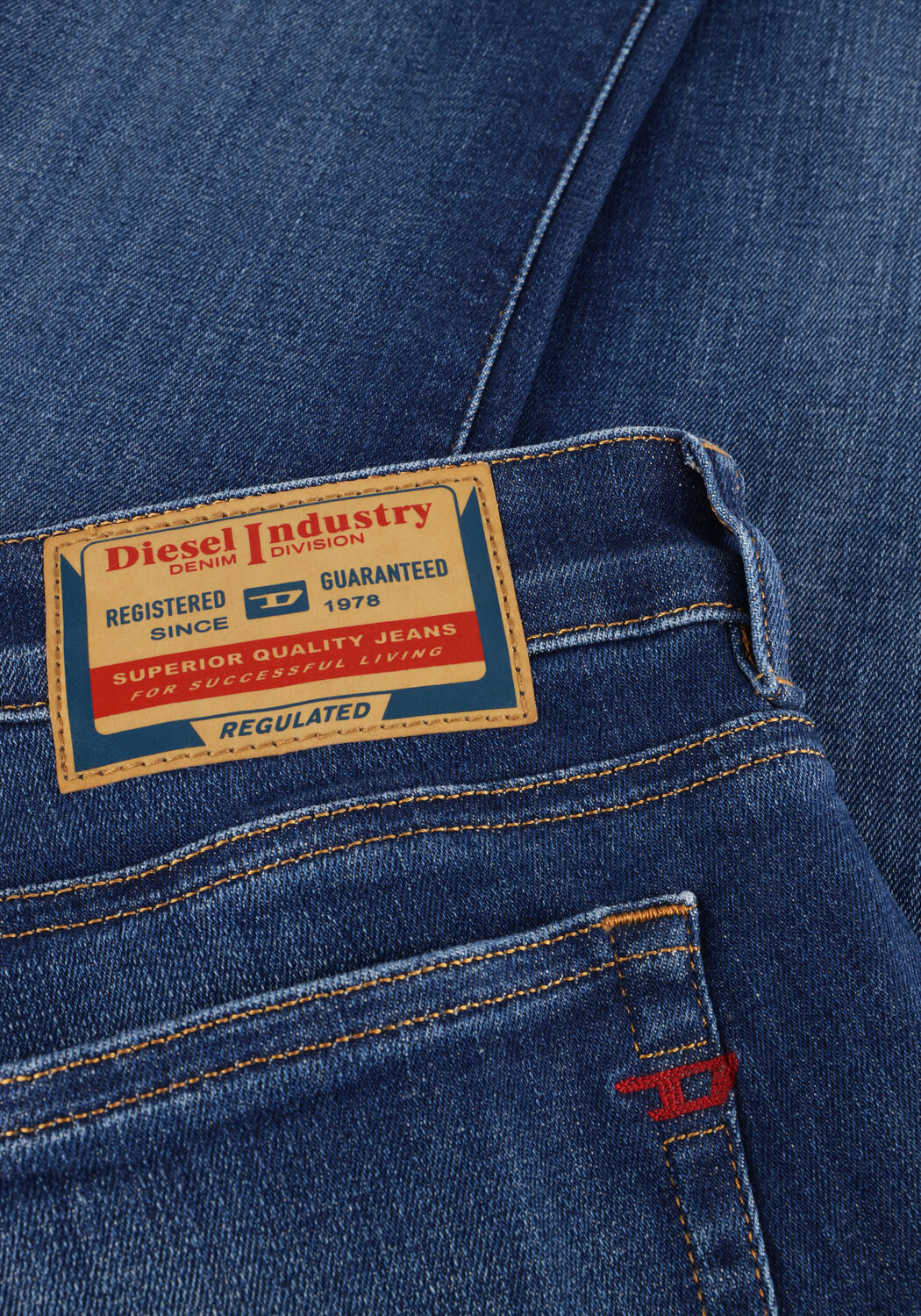 Blauwe DIESEL Bootcut jeans 1969 D-EBBEY - large