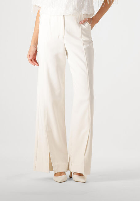 Ecru Y.A.S. Pantalon YASIZZIE HW WIDE PANT S. - large