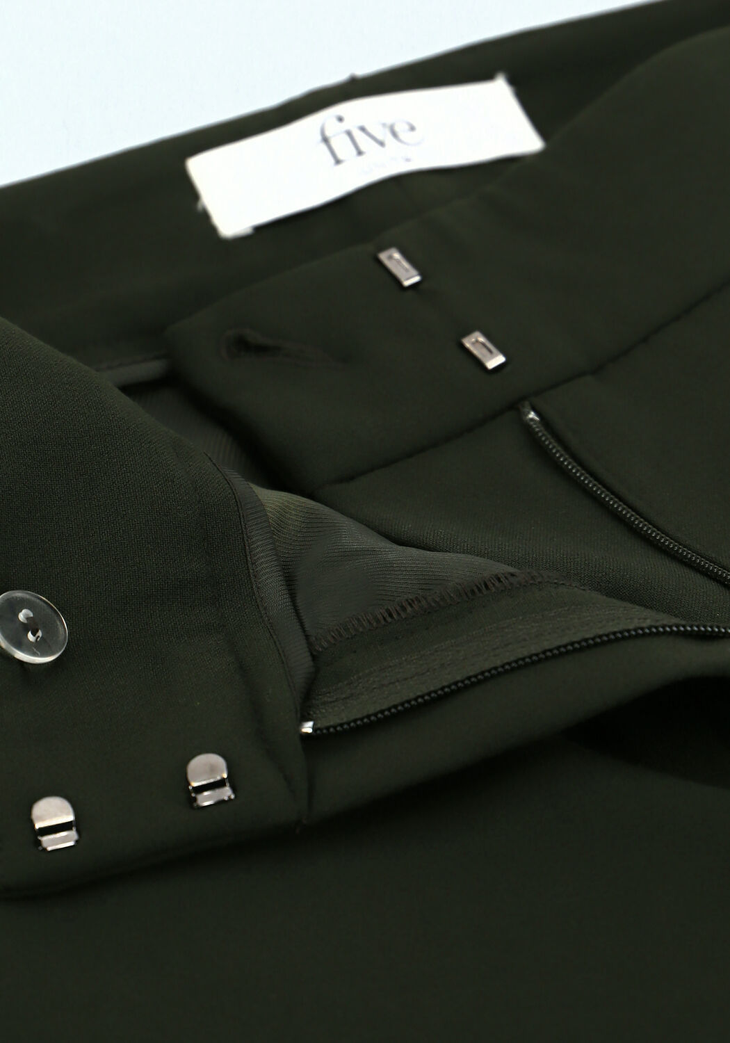 Donkergroene FIVEUNITS Pantalon CLARA 285 ROSIN - large