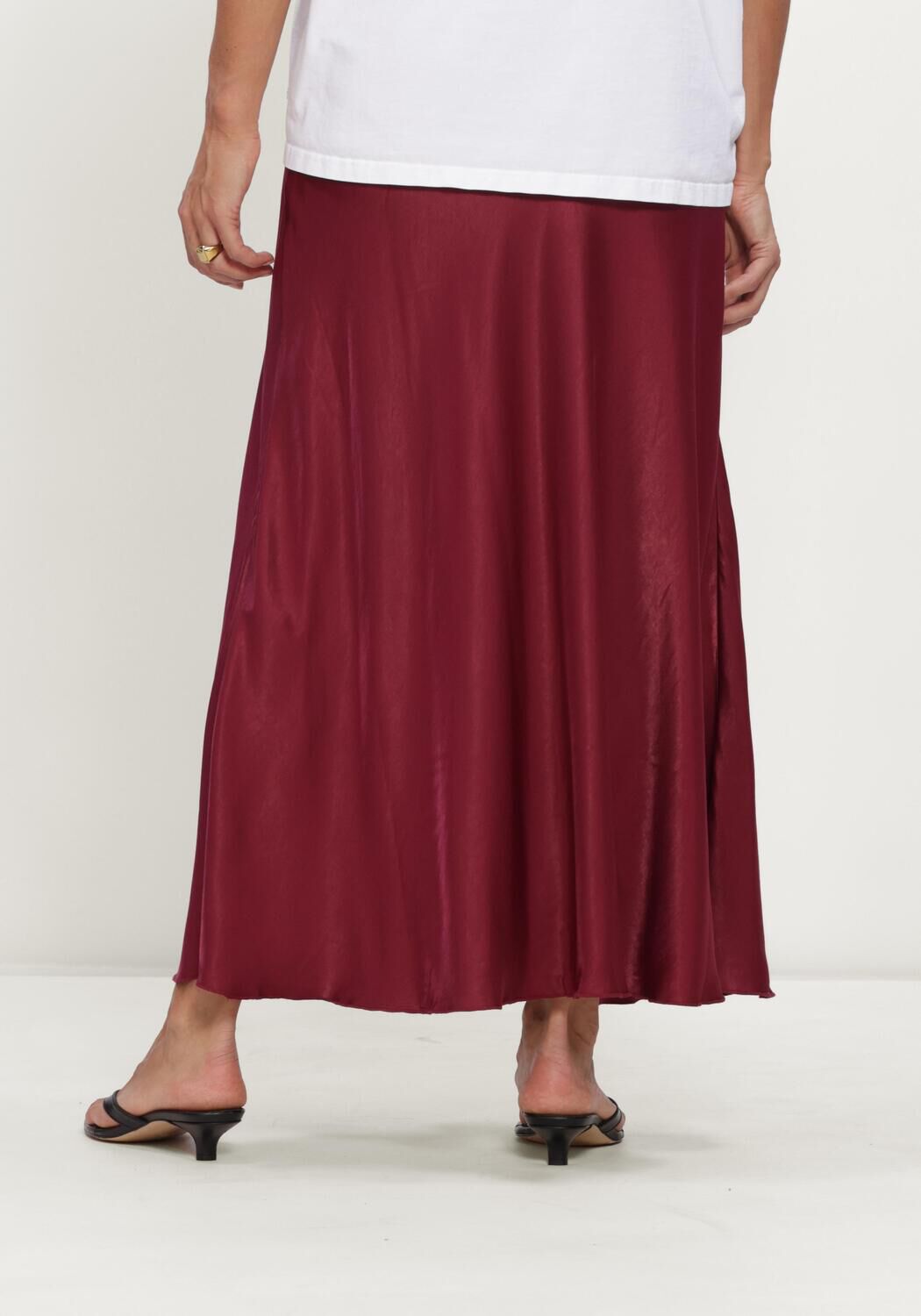 Bordeaux MSCH COPENHAGEN Maxirok MSCHNICOLETTE ULLAS SKIRT - large