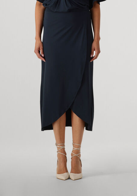 Donkerblauwe JANSEN AMSTERDAM Midirok FALTA ROK V 663 - large