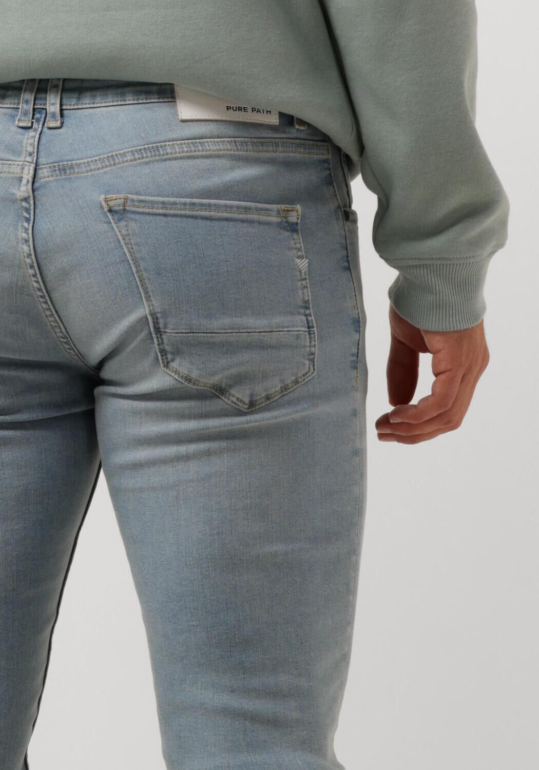 PURE PATH Heren Jeans W1208 The Dylan Blauw