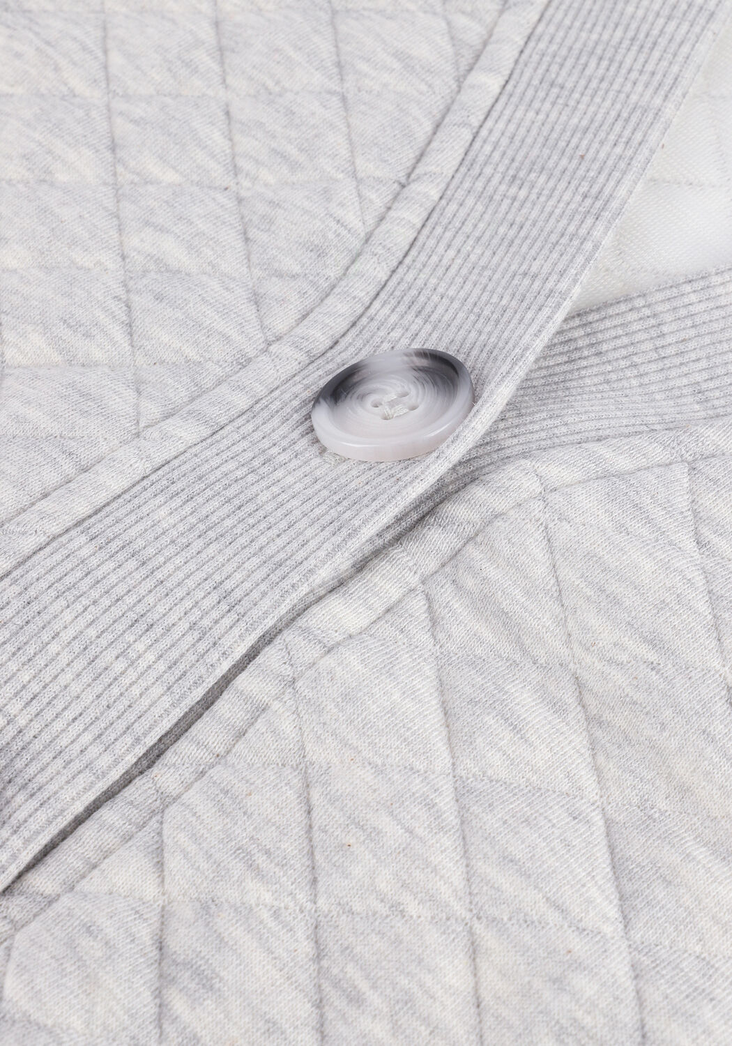 Lichtgrijze SECOND FEMALE Vest NEPATA SWEAT CARDIGAN - large