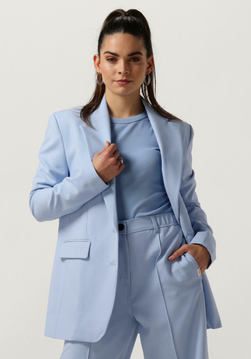 Penn&Ink N.Y Lichtblauwe Blazer voor Dames Blue Dames